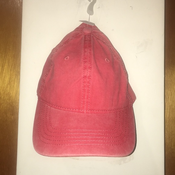 ❤️NWT Red Coral Cotton Baseball Cap - Picture 6 of 12